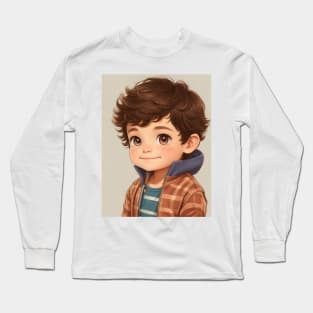 Adorable cute boy. Long Sleeve T-Shirt